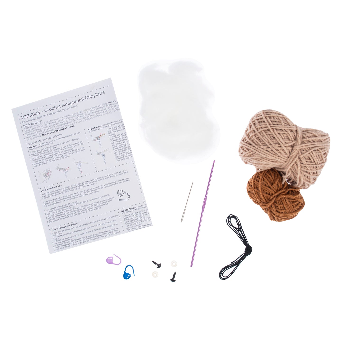 Trimits Amigurumi Crochet Kit: Capybara