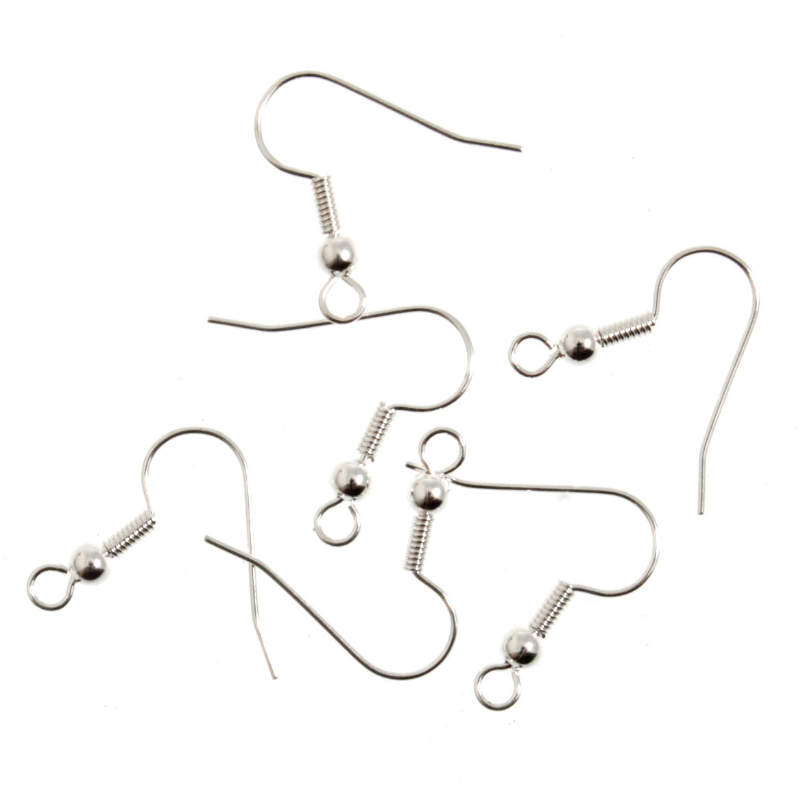 Trimits Deluxe Long Ball Ear Wire: Silver Plated