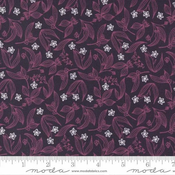 Wild Meadow by Sweetfire Road for Moda Fabrics: Fairy Circles - Prune (43134-17)