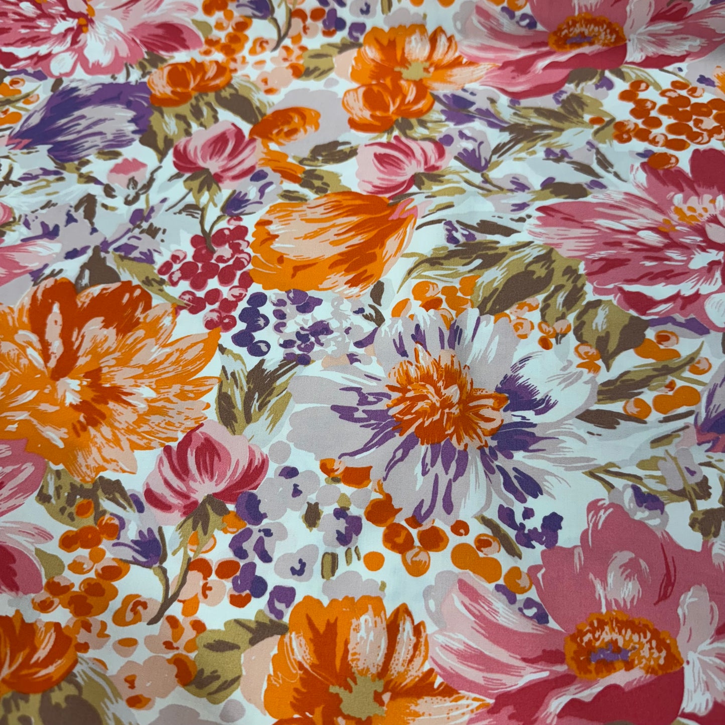 Floral Brights 100% Cotton Poplin