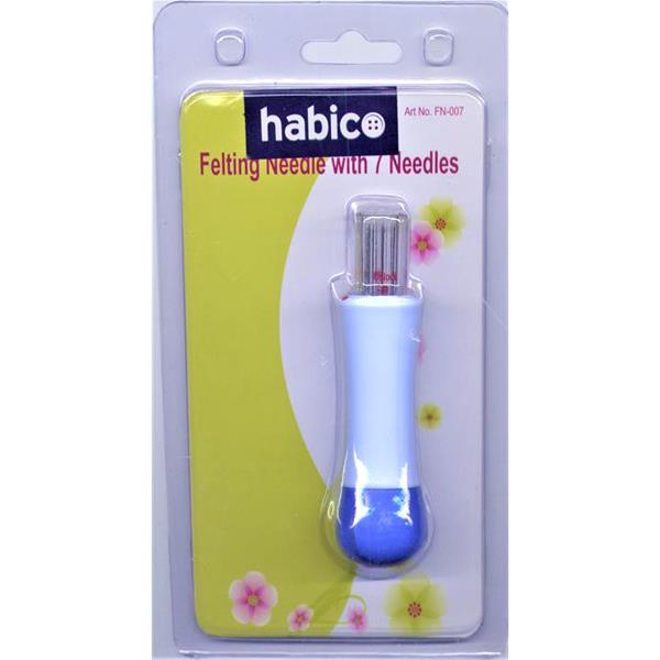 Habico Needle Felting Tool with 7 Needles