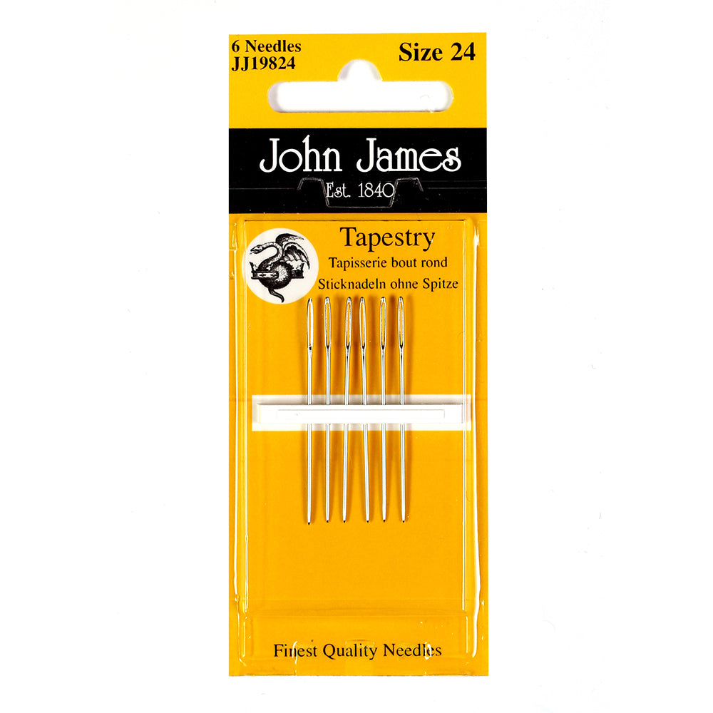 John James Tapestry/Cross Stitch Hand Sewing Needles - sizes 18-24 (JJ19884)