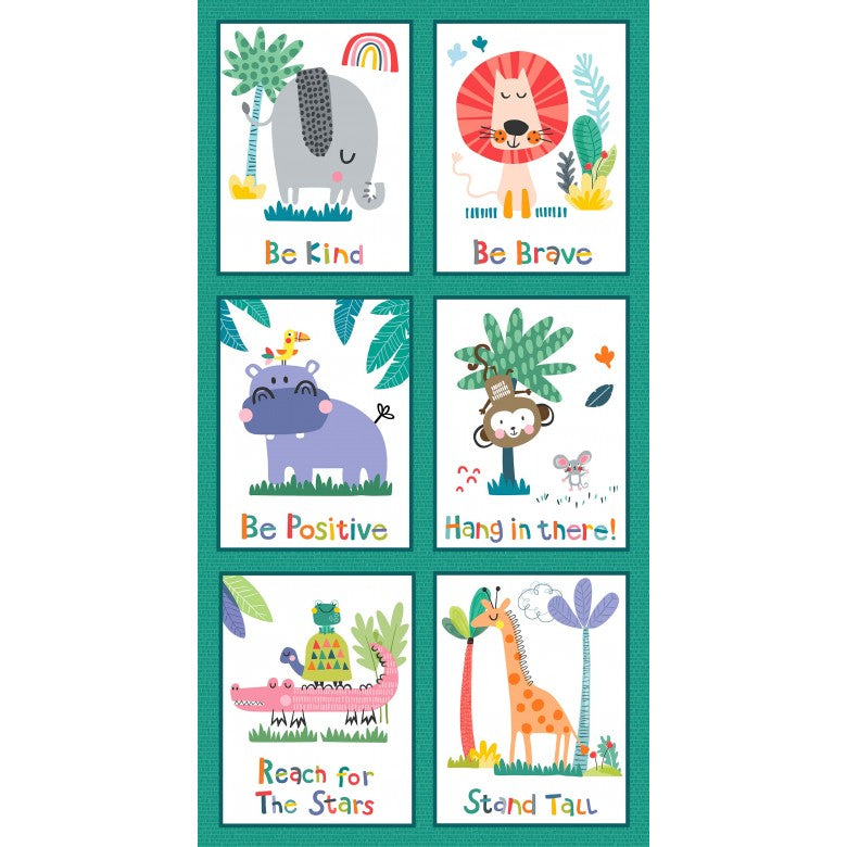 Panel 1: Jungle Inspiration by Michael Miller Fabrics