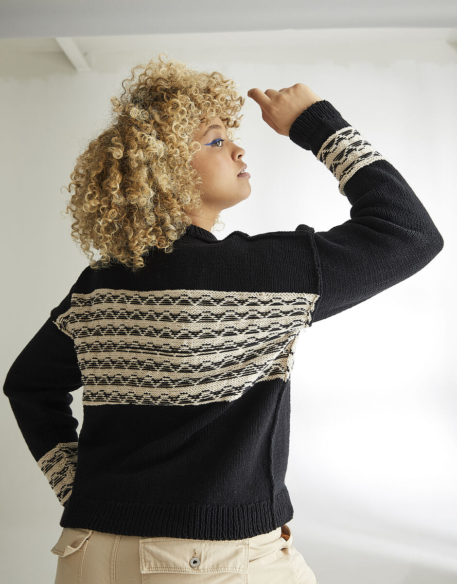 Mean Streets Sweater in Sirdar Stories DK 10573 (printed pattern)