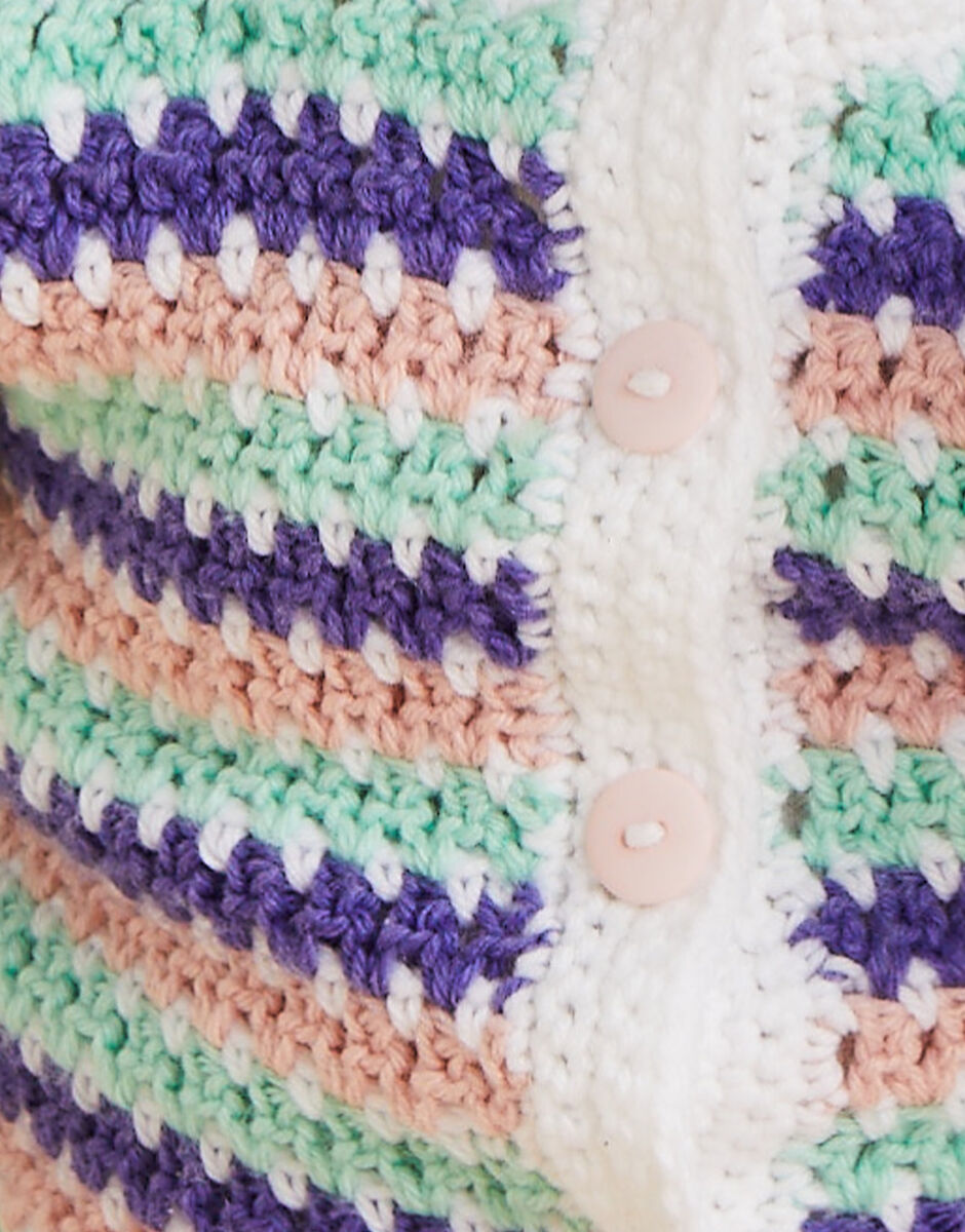 Crochet Seaside Ripples Cardigan in Sirdar Snuggly DK 5506