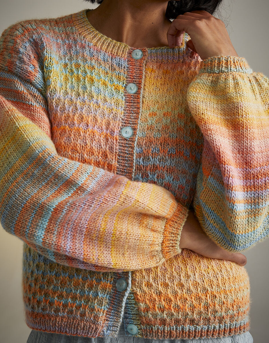 Twilight Trellis Cardigan in Sirdar Jewelspun Aran 10716 (printed pattern)