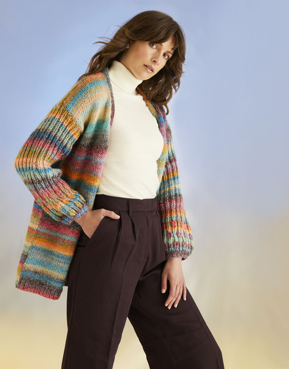 Cardigan in Sirdar Jewelspun with Wool Chunky (10705)