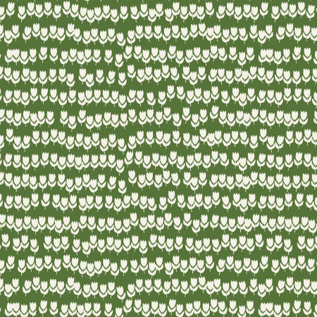 Gathering in the Garden by Rebekka Conelly of Cotton+Steel for Moda Fabrics: Tulips - Green Meadow (304236-13)