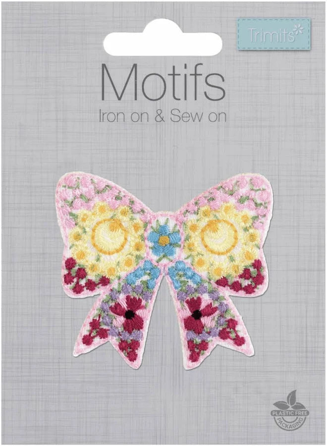 Trimits Floral Bow Iron-on/Sew-on Motif