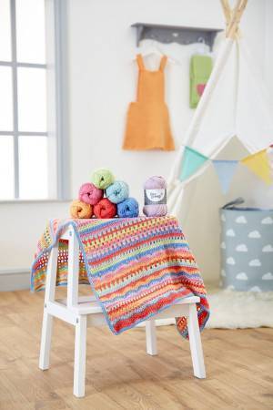 Carousel Blanket in West Yorkshire Spinners Bo Peep DK
