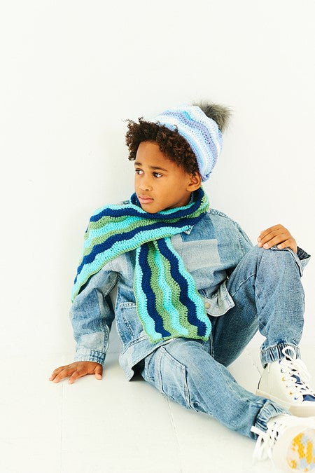 Crochet Sweater, Tank, Hat & Scarf in Stylecraft Merry Go Round DK & Special DK 10197