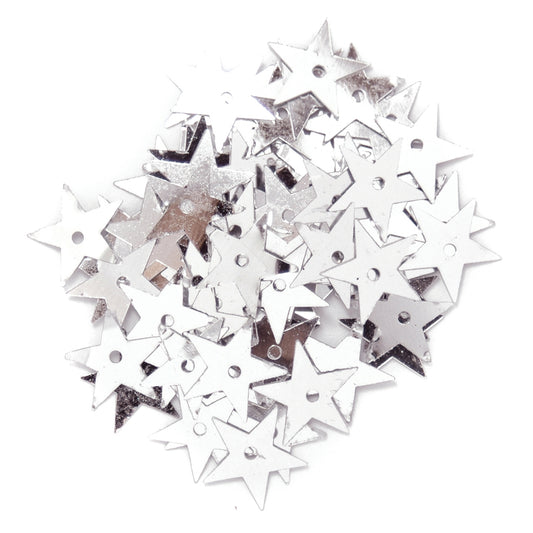 Trimits 10mm Star Sequins: Silver
