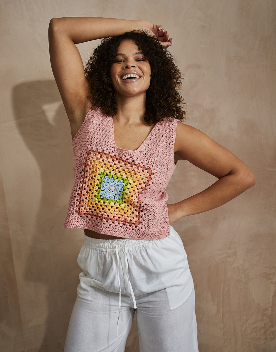 Crochet Metro Square Top in Sirdar Stories DK 10743