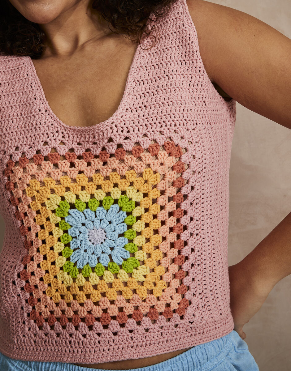 Crochet Metro Square Top in Sirdar Stories DK 10743