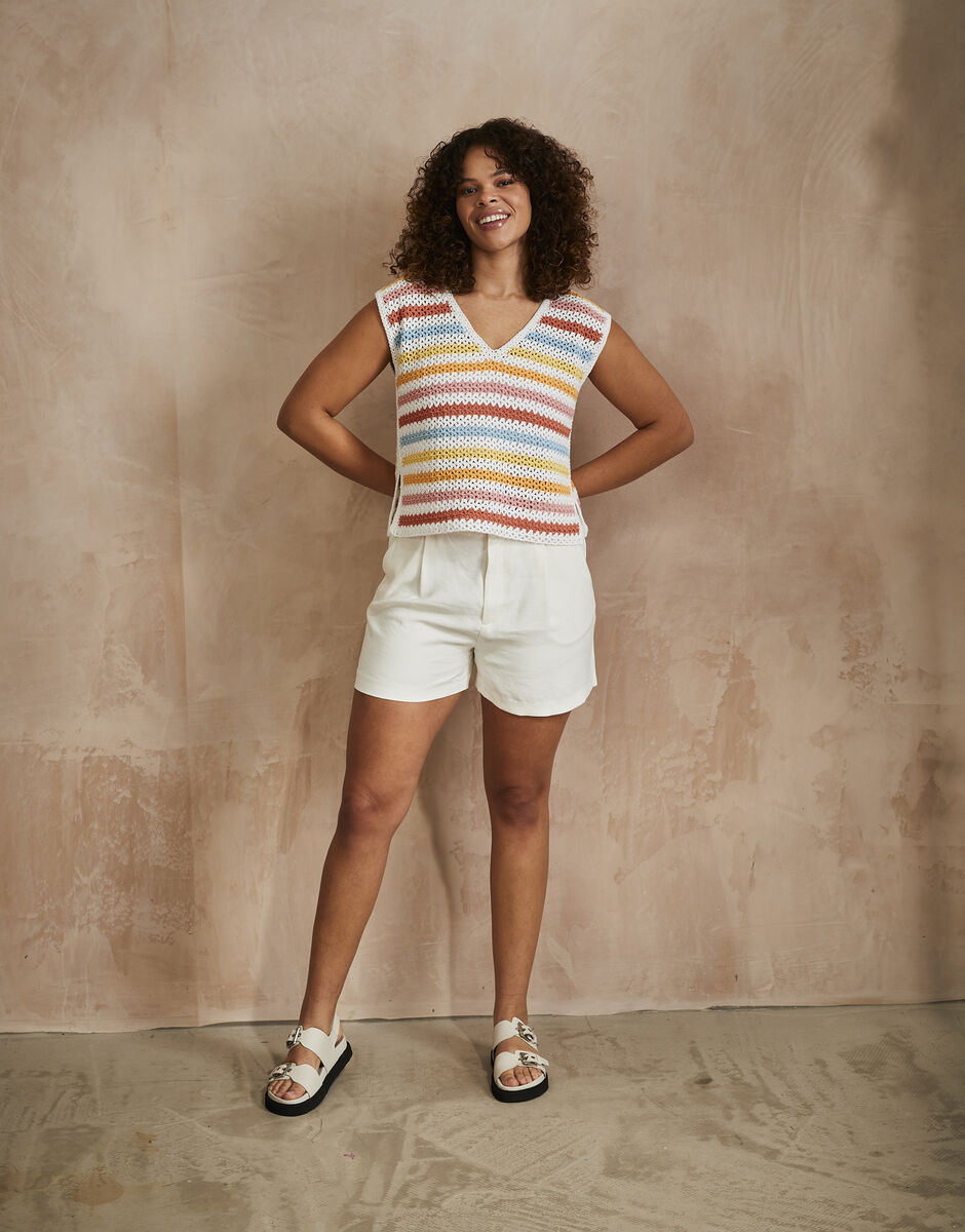 Crochet Soft Skyline Top in Sirdar Stories DK 10745