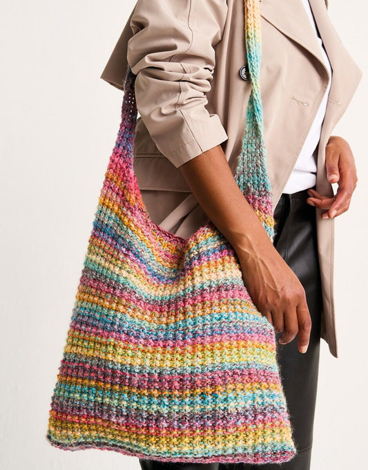 Rippled Mineral Bag in Sirdar Jewelspun with Wool Chunky (10809)
