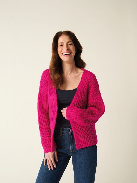 Fluffy Little Cardigan in Sirdar Soft Down (10879)