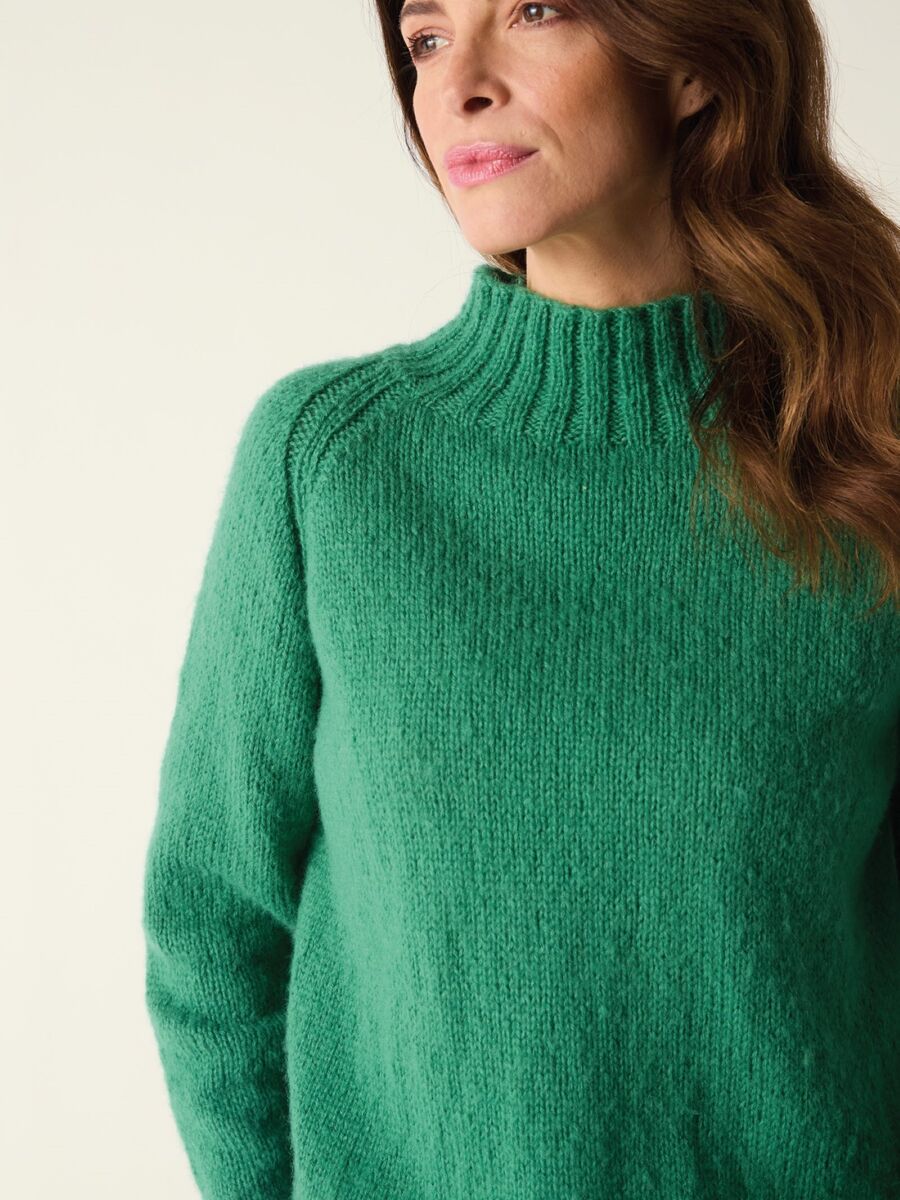 Fuzzy Raglan Sweater in Sirdar Soft Down (10880)