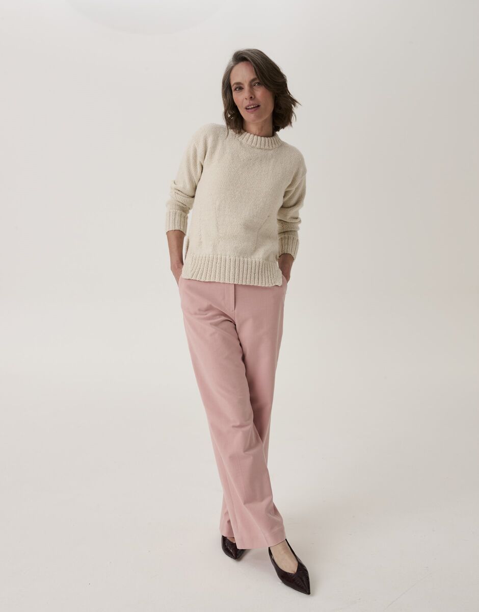 Mushroom Gill Hem Sweater in Sirdar Loveful Bio Blend 10910