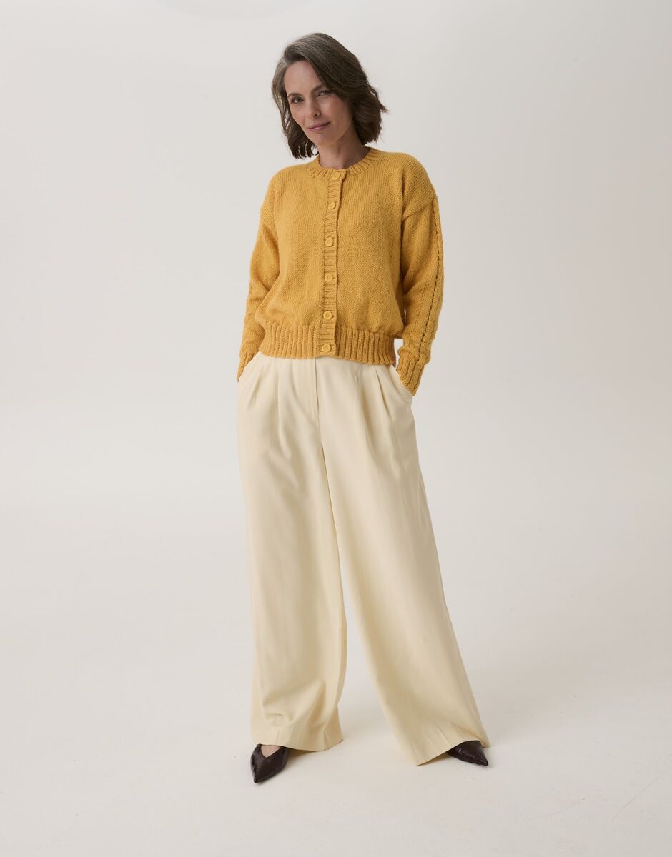 Lacewing Sleeve Cardigan in Sirdar Loveful Bio Blend 10912