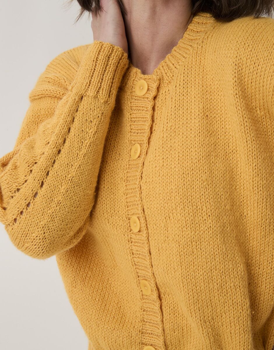 Lacewing Sleeve Cardigan in Sirdar Loveful Bio Blend 10912
