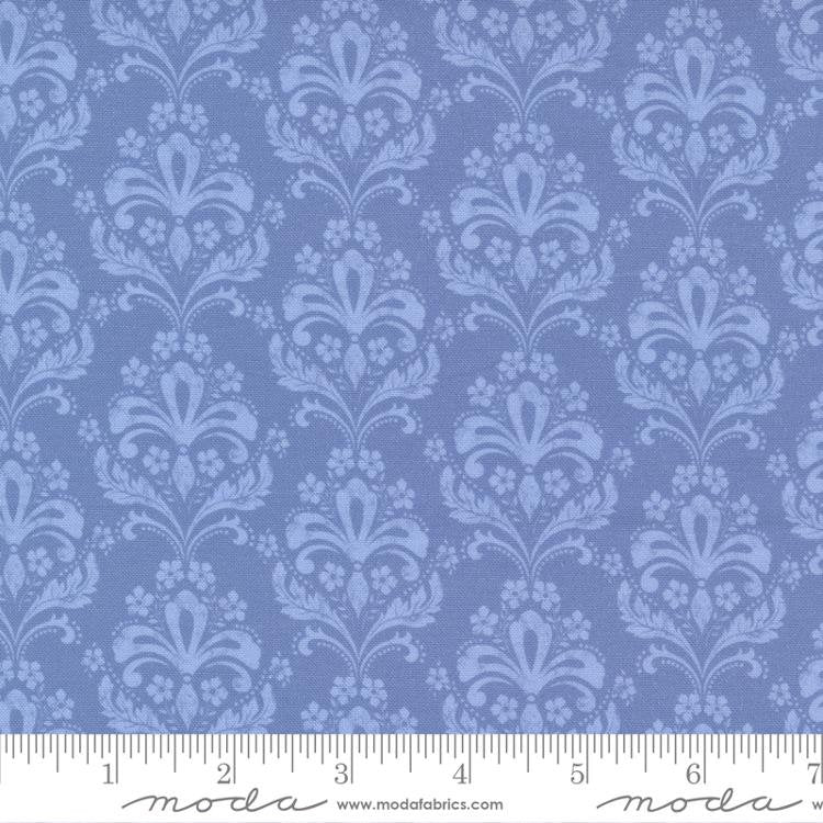 Garden Society by Crystal Manning for Moda Fabrics: Jardin Damask - Cornflower (11894-13)