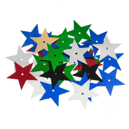 Trimits 28mm Star Sequins: Multicoloured