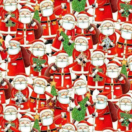 Jolly Santas by Makower (121/1)
