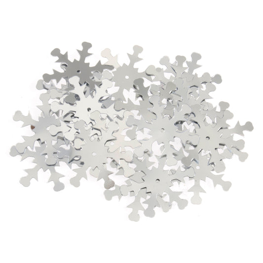 Trimits 24mm Snowflake Sequins: Silver