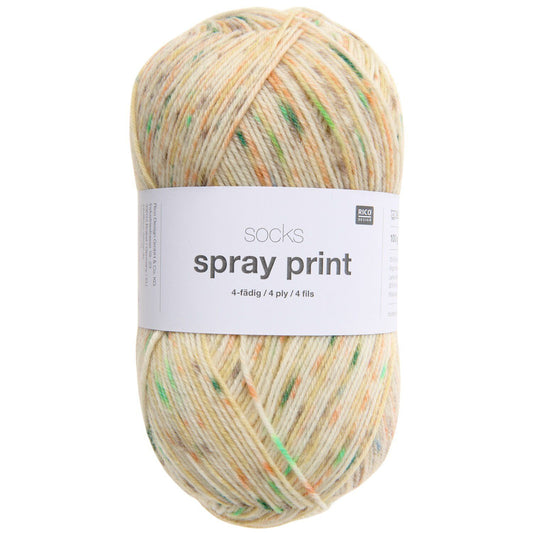 Rico Design Socks Spray Print 4 Ply