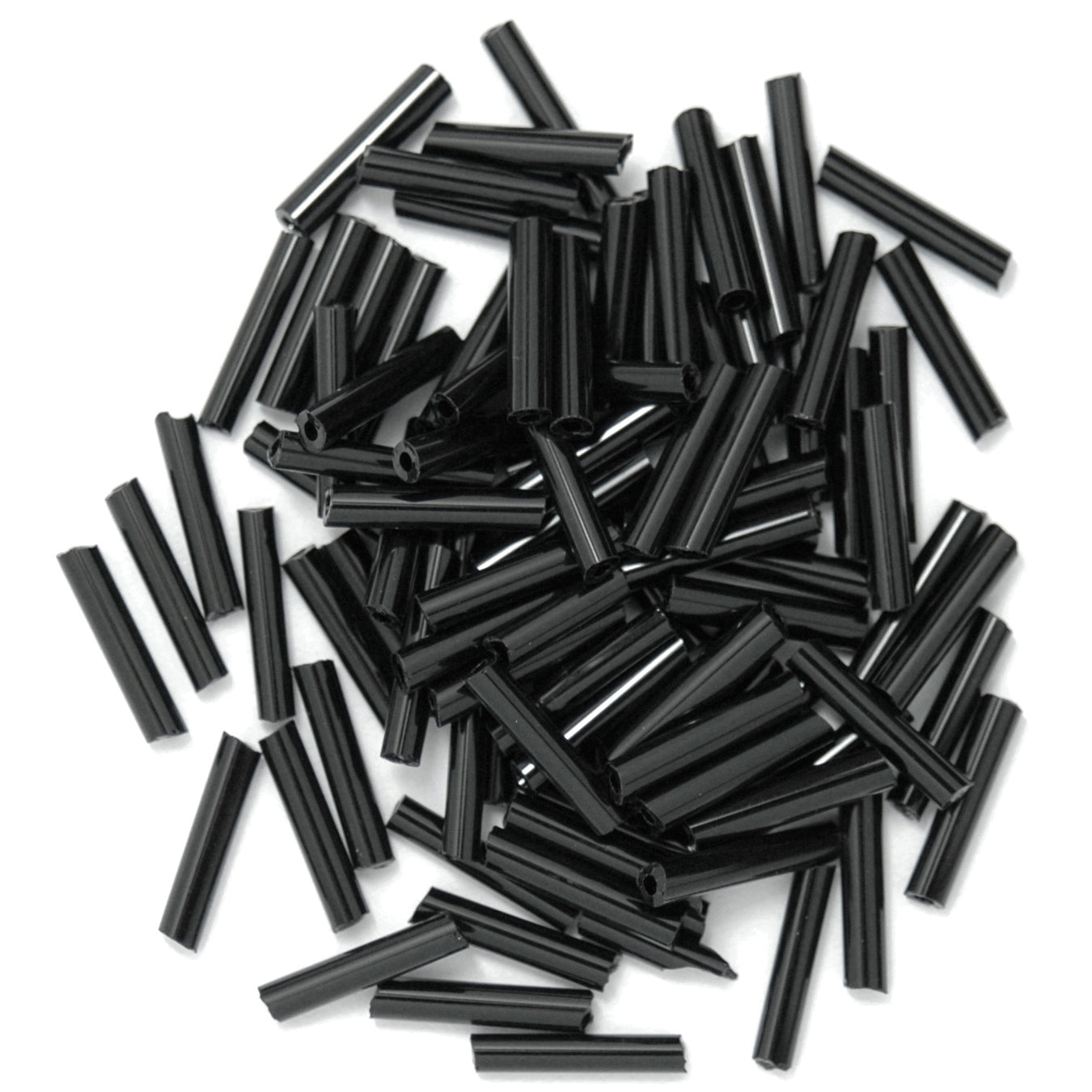 Trimits Long Bugle Beads: Black