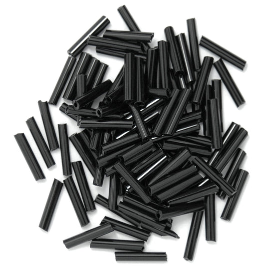 Trimits Long Bugle Beads: Black
