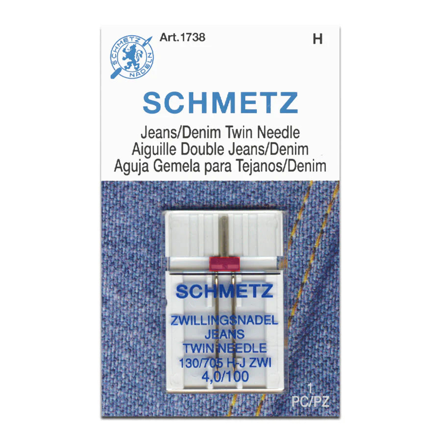 Schmetz Jeans Twin Sewing Machine Needle 4.0/100