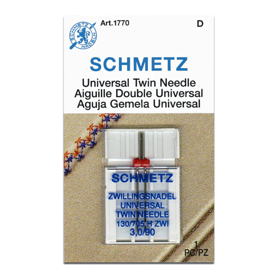 Schmetz Universal Twin Sewing Machine Needle 3.0/90
