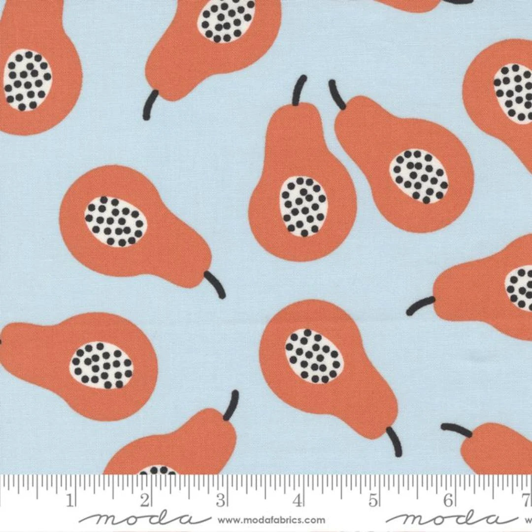 Lazy Afternoon by Zen Chic for Moda Fabrics: Pears - Sky (1780-13)