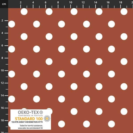 Cognac Spot Jersey from Stof Fabrics