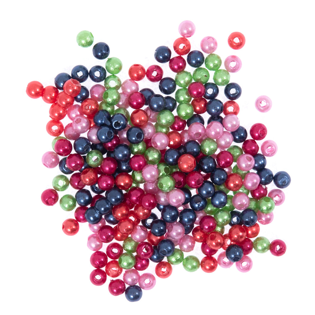 Trimits Pearl Beads 4mm: Multicoloured