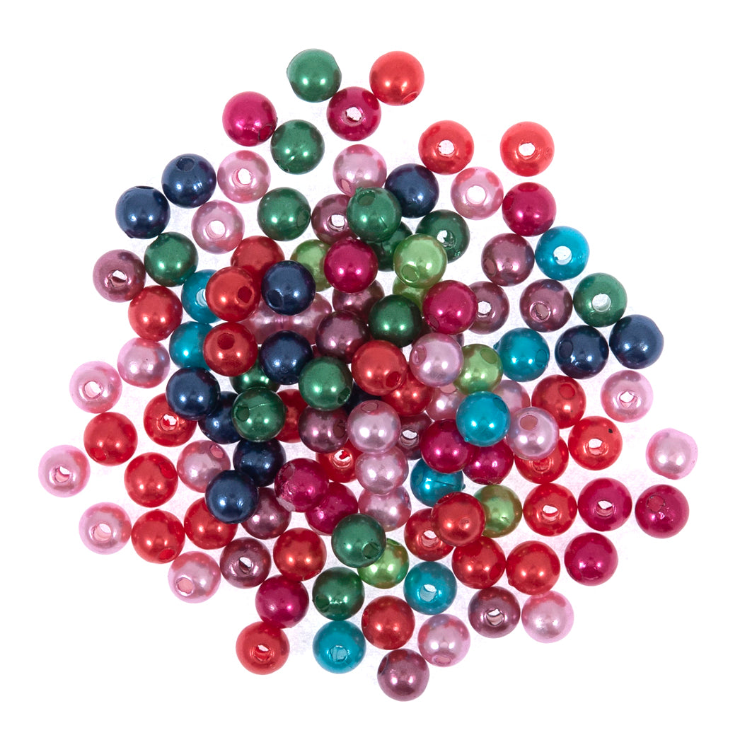 Trimits Pearl Beads 6mm: Multicoloured