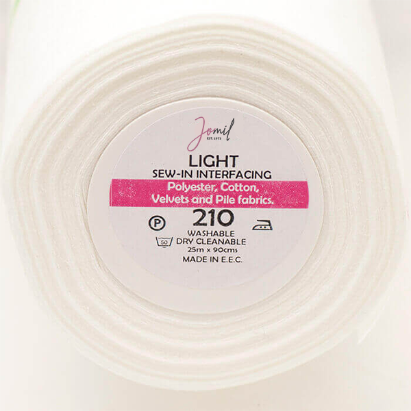 Sew-in Light Interfacing (210) 90cm: White