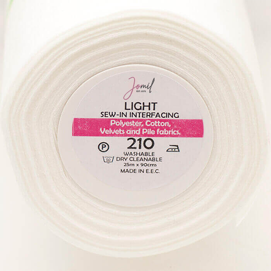 Sew-in Light Interfacing (210) 90cm: White