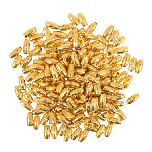 Trimits Oval Pearl Beads 6mm x 3mm: Gold