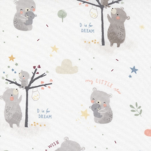 D is for Dream by Paper & Cloth for Moda Fabrics: White (25120-11)