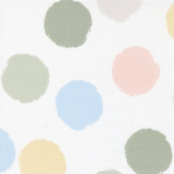 D is for Dream by Paper & Cloth for Moda Fabrics: White (25128-11)