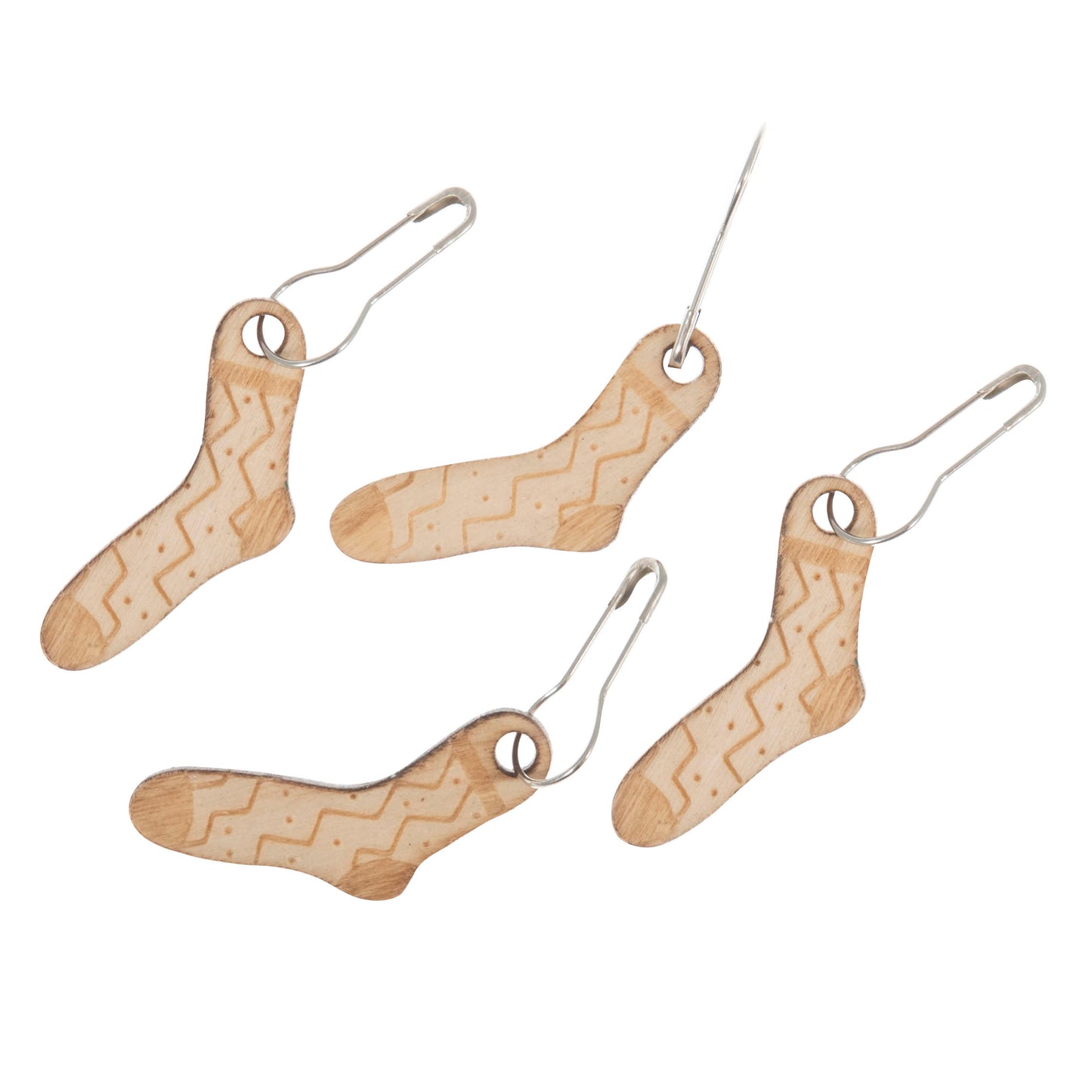 Milward Wooden Stitch Markers: Woollen Socks