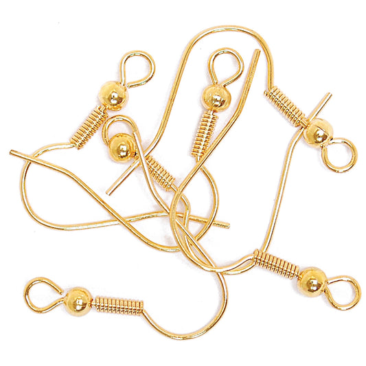 Trimits Long Ball Ear Wire: Gilt