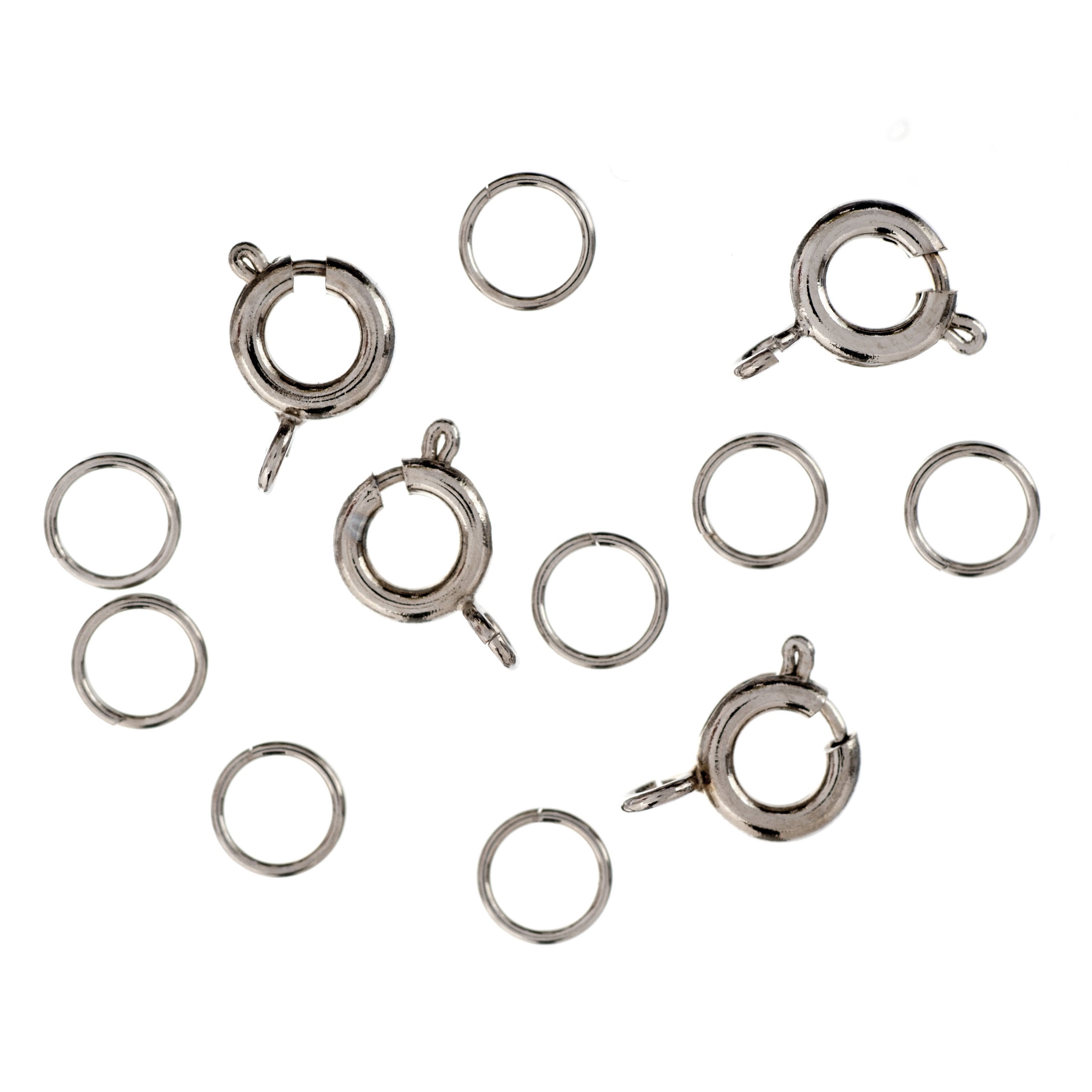Spring Ring Fastener Trimits Bolt and Spring Rings: Silver – Sew Much To Do