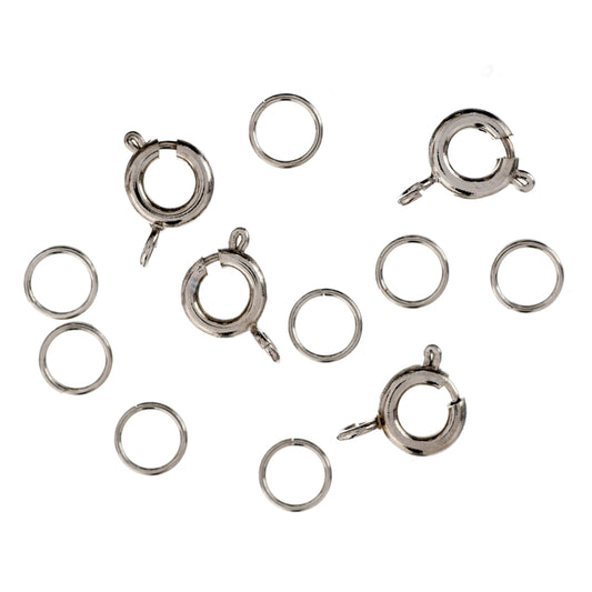 Trimits Bolt and Spring Rings: Silver
