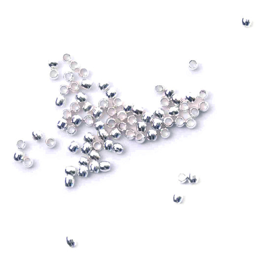 Trimits Crimp Beads 2mm: Silver