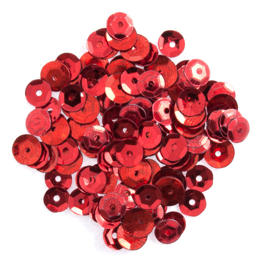 Trimits Cup Sequins 5mm: Red