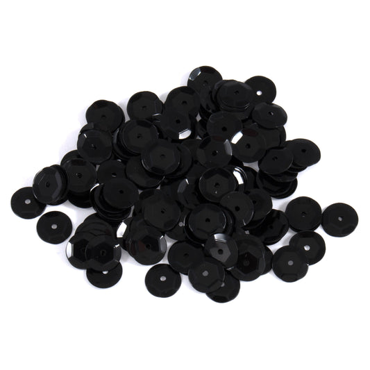 Trimits Cup Sequins 8mm: Black